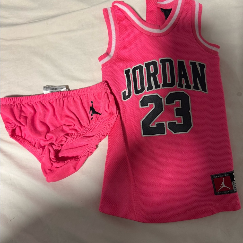 Jordan Kids Bright Pink Jersey Set